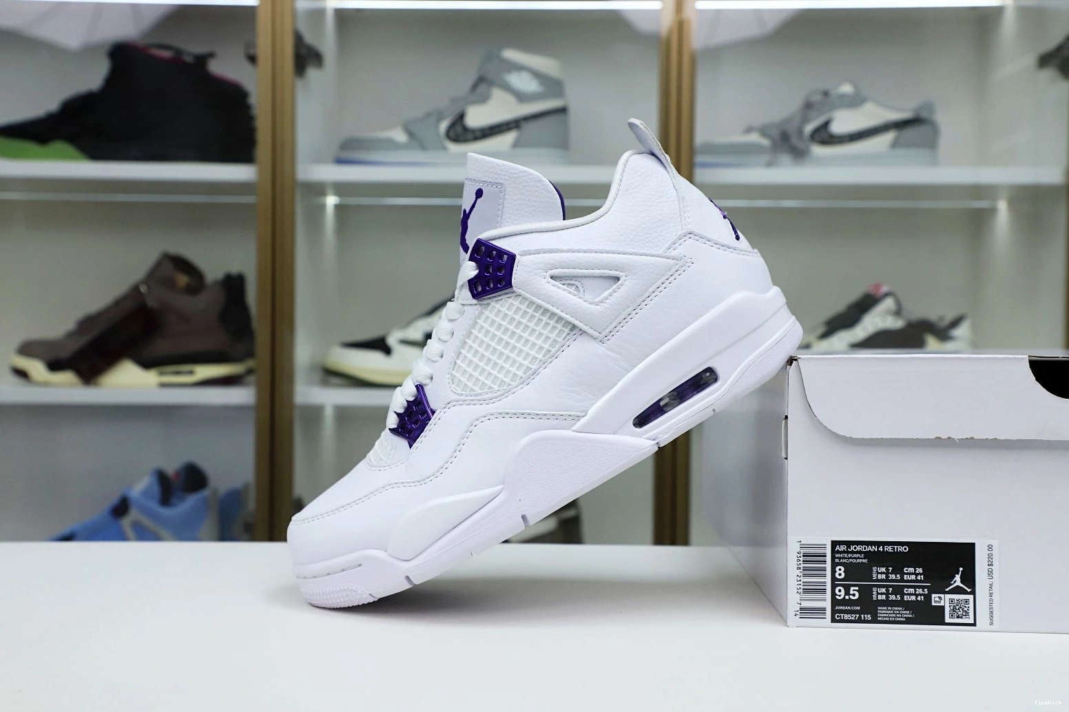 4 PURPLE AIR METALLIC JORDAN 0112